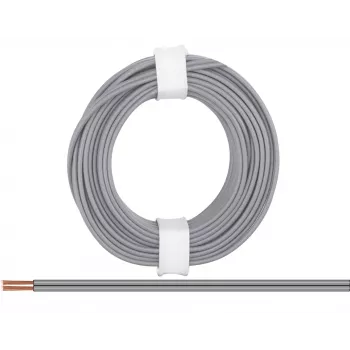 Donau Elektronik 218-99 savīta stieple 2 x 0,14 mm² pelēka 5 m