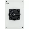 Eaton P3-63/I4/SVB-SW/HI11 3-polīgs galvenais slēdzis 63A, virsmas montāža, IP65, melns/pelēks 207345
