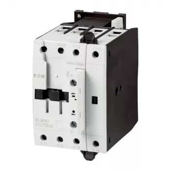Eaton DILMP63 Jaudas kontaktors, 3 polu, 63 A, 230 V AC 50 Hz / 240 V AC 60 Hz spole, 1 NO + 1 NC, IP00 109855