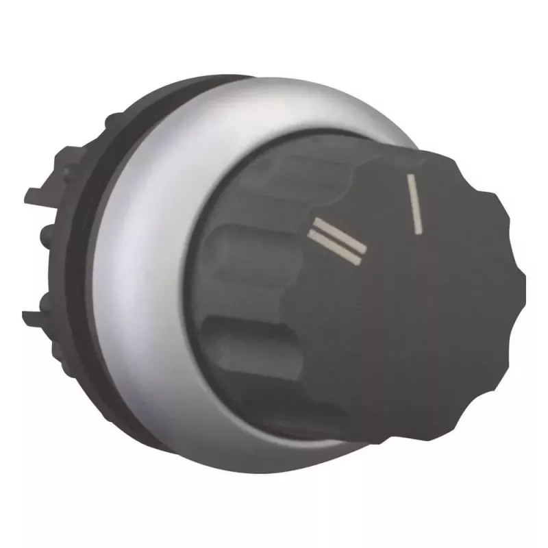 Eaton M22-WR-X92 pārslēgs, 2 pozīcijas, fiksējošs, rotējošs rokturis, melns