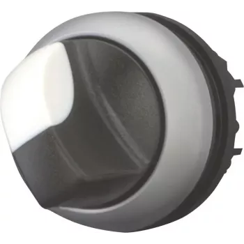 Eaton M22-WKV rotācijas slēdzis, 2 pozīcijas, ar fiksāciju, melns/pelēks, IP66, 22.5 mm montāža 216874