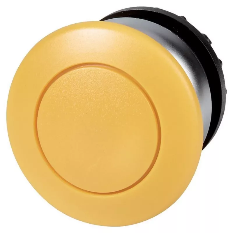 Eaton M22-DP-Y dzeltenais ieslēgtais spiedpogas actuators, momentāns, 22,5 mm, IP66/IP67/IP69K 216718
