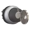 Eaton M22-WRS-MS10-A1 atslēgas selektors ar 2 pozīcijām, fiksēts, MS10 atslēga, 22,5 mm montāža, melns/sudraba, IP66/IP67/IP69K 111776