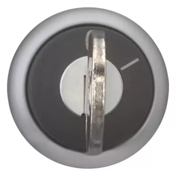 Eaton M22-WRS-A1 atslēgas selektors, 2 pozīcijas, fiksēts, melns aktators, sudraba titāna priekšējais gredzens, 22,5 mm montāža, IP66/IP67/IP69K 229092