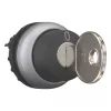 Eaton M22-WRS-A1 atslēgas selektors, 2 pozīcijas, fiksēts, melns aktators, sudraba titāna priekšējais gredzens, 22,5 mm montāža, IP66/IP67/IP69K 229092