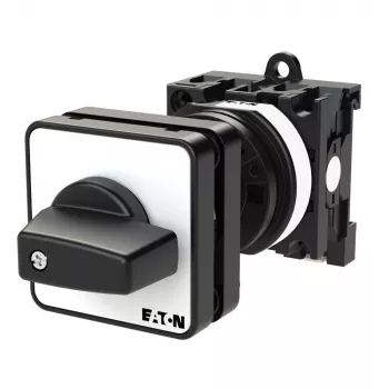 Eaton T0-1-15431/Z rotējošais izciļņu slēdzis 1-polārs 20A 690V AC iestrādājams melns/balts 029364