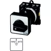 Eaton T0-1-15431/Z rotējošais izciļņu slēdzis 1-polārs 20A 690V AC iestrādājams melns/balts 029364