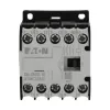 Eaton DILEM12-10 Mini kontaktors, 3 polu, 12 A, 230 V 50 Hz / 240 V 60 Hz spole, 1 NO palīgkontakts, IP20, melns/balts 127075