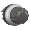 Eaton M22-WR3-X94 selektora slēdža aktuators, 3 pozīcijas, fiksēts, melns, 22,5 mm 226838