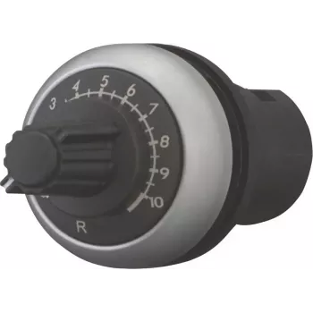 Eaton M22-R470K rotācijas potenciometrs, 470 kΩ, 0,5 W, vienapgrieziena, lineārs, panelī montējams