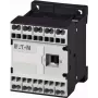 Eaton DILEM-01-G-C(24VDC) mini kontaktors, 3 polu, 1 NC, 24 V DC spole, 9 A, 4 kW, IP20, melns/balts 230167