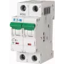 Eaton PXL-B6/2 miniatūrais automātiskais slēdzis (MCB), 2 polu, B raksturlīkne, 6 A, 10 kA, DIN sliedei 236225