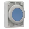 Eaton M30C-FDR-B RMQ-Titan plakans apaļš hromēts zils spiedpogas aktuaturs, 30,5 mm, momentāns 182947