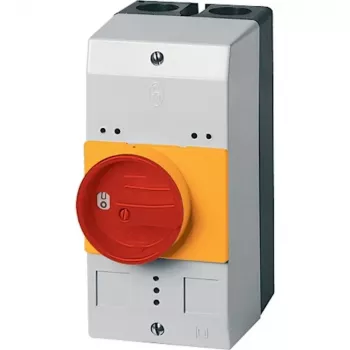 Eaton CI-PKZ0-GRM tukšs korpuss ar avārijas apturēšanas slēdzi, IP65, 158 x 80 x 126 mm, sarkans/dzeltens 260104