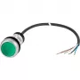 Eaton RMQ-Titan plakana zaļa apgaismota spiedpoga, 1NO, 24V AC/DC, 22,5mm, C22-DL-G-K10-24-P62 185586