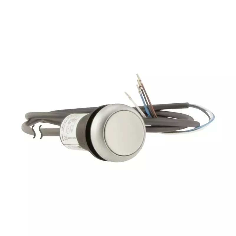 Eaton C22 plakanais spiedpogas slēdzis balts 1NO ar atgriešanos C22-D-W-K10-P62 185673