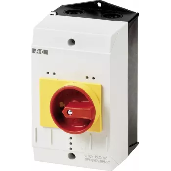 Eaton CI-K2-PKZ0-NA-GR tukšs korpuss ar avārijas apturēšanas pogu, 160 x 100 x 100 mm, dzeltens/sarkans 262681