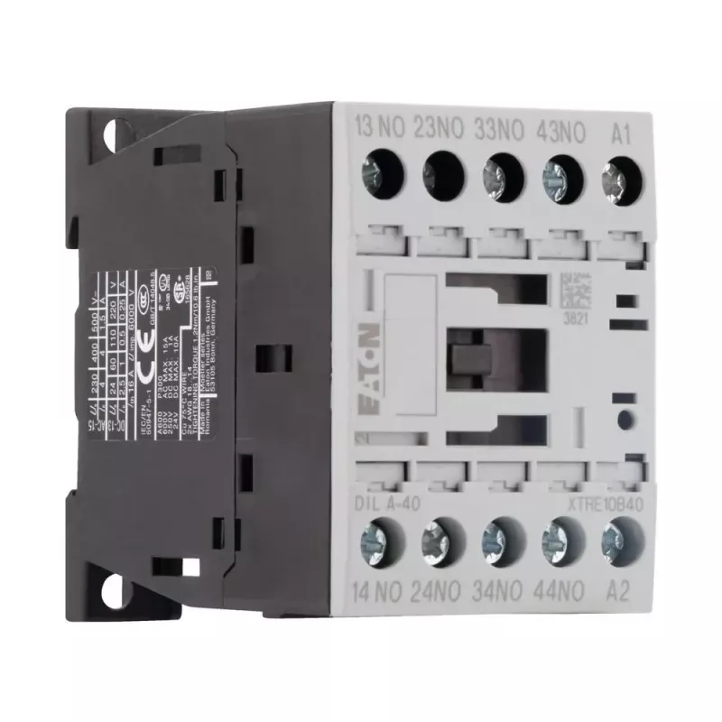 Eaton DILA-40 palīgkontaktors, 4 NO, 24 V AC spole, 50 Hz 276316