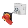 Eaton NZM3-XHBR rotācijas rokturis, sarkans/dzeltens, durvju montāžai, bloķējams ar piekaramo atslēgu, IP66 266634