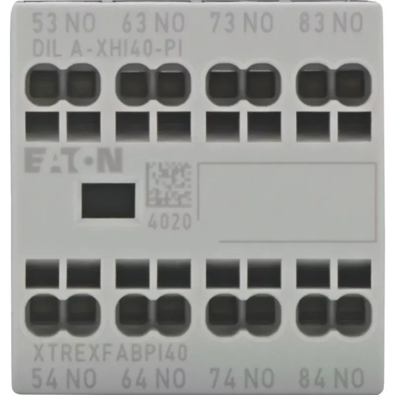 Eaton DILA-XHI40-PI palīgkontaktu bloks, 4 N.O., priekšējā montāža, push-in spailes 199317