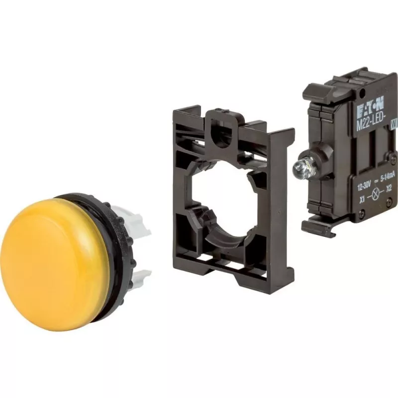Eaton M22-L-Y-LED-BVP dzeltena LED signalizācijas lampa 22,5 mm 12-30 V AC/DC 110929