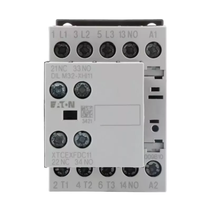 Eaton DILM9-21 jaudas kontaktors, 3 polu, 4kW 400V AC, spole 230V 50Hz, 2NO+1NC, 276760