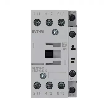 Eaton DILM38-10 jaudas kontaktors, 230 V AC 50 Hz / 240 V AC 60 Hz spole, 3 polu, 38 A, 1 NO palīgkontakts 112428