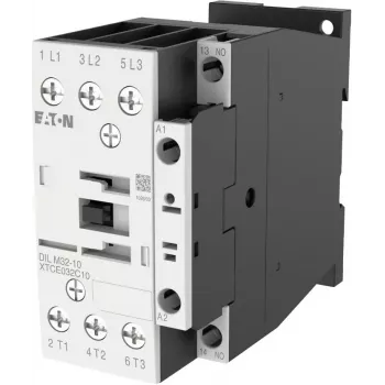 Eaton DILM32-10 24V 50Hz trīspolu kontaktors, 32A, 1NO+1NC, skrūvju spailes, DIN sliedei 277247
