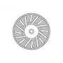 Donau Elektronik 1646 dimanta griešanas disks 22 mm metālam, stiklam, epoksīdam, 1 gab.