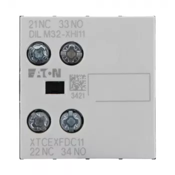 Eaton palīgkontaktu bloks 1NO+1NC, 2 polu, priekšējās montāžas, DILM kontaktoriem DILM32-XHI11 277376