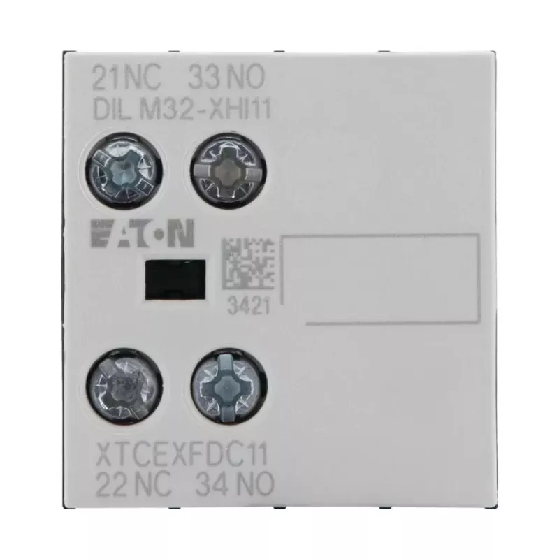 Eaton palīgkontaktu bloks 1NO+1NC, 2 polu, priekšējās montāžas, DILM kontaktoriem DILM32-XHI11 277376
