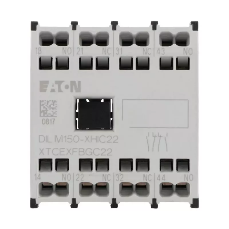 Eaton 278046 papildu kontaktu bloks 4-polu 2NO+2NC augšējā montāža DILM40-DILM150, skrūvju spailes