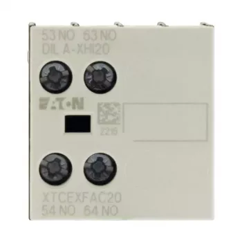 Eaton DILA-XHI20 palīgkontaktu bloks, 45 mm platums, melns/balts, -25 līdz 60 °C 276422
