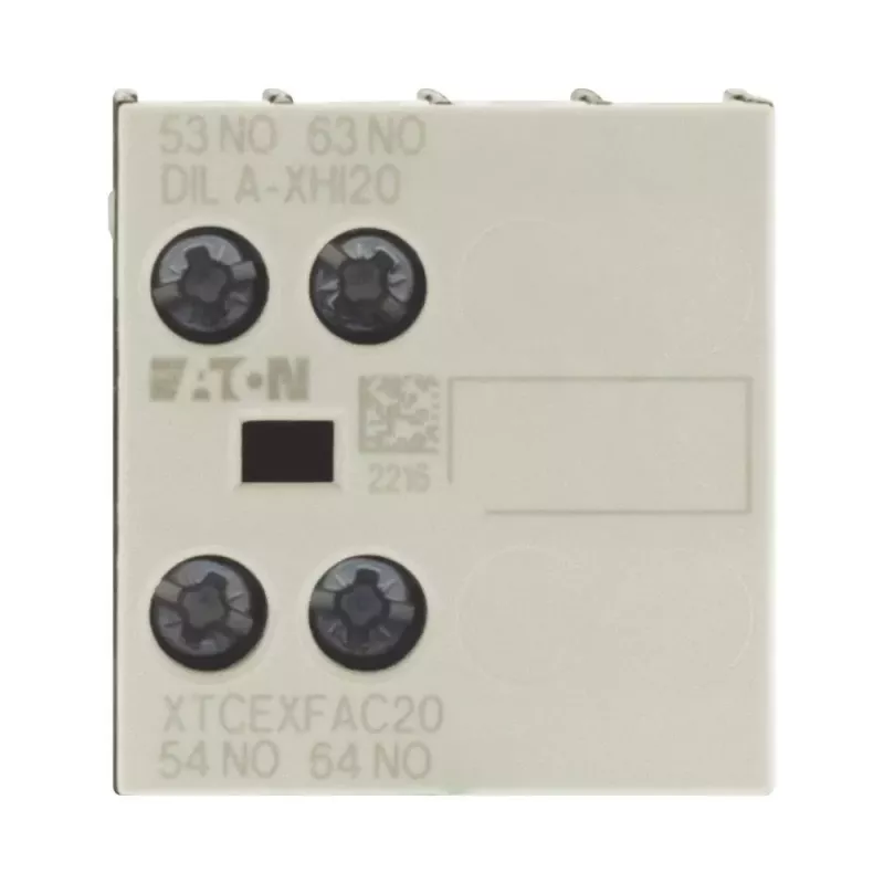 Eaton DILA-XHI20 palīgkontaktu bloks, 45 mm platums, melns/balts, -25 līdz 60 °C 276422