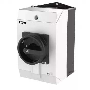 Eaton T3-4-15682/I2/SVB-SW 6 polu kameru slēdzis, 32 A, 690 V AC, iestrādājams, melns rokturis/balta priekšplāksne 207211