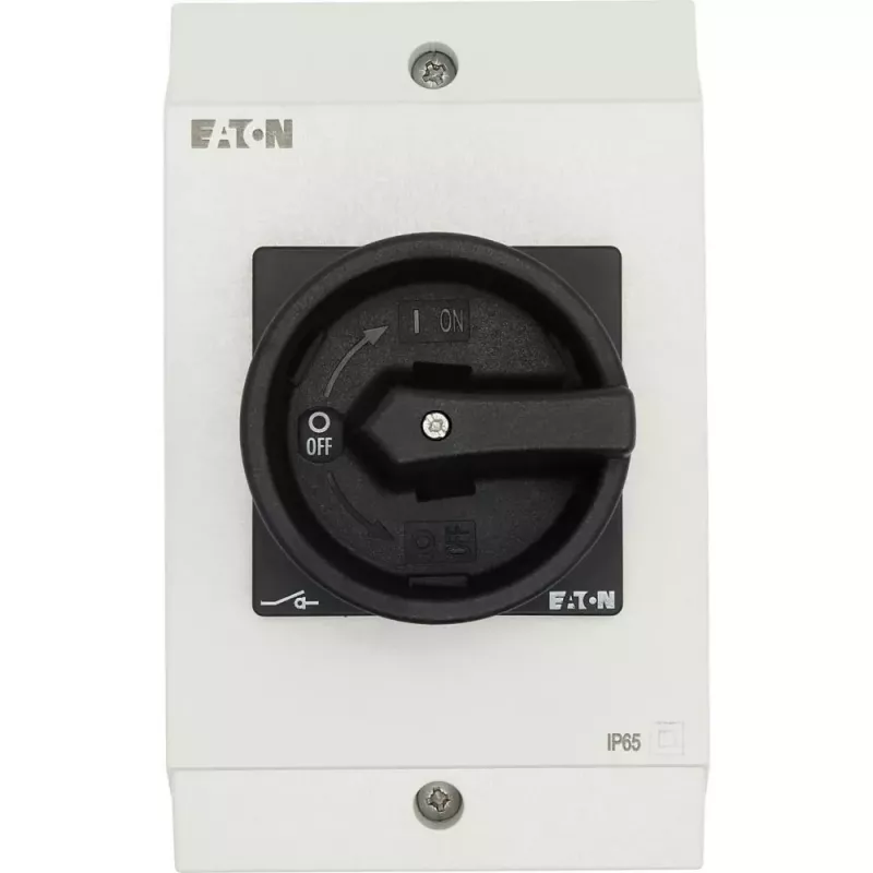 Eaton T3-4-15682/I2/SVB-SW 6 polu kameru slēdzis, 32 A, 690 V AC, iestrādājams, melns rokturis/balta priekšplāksne 207211