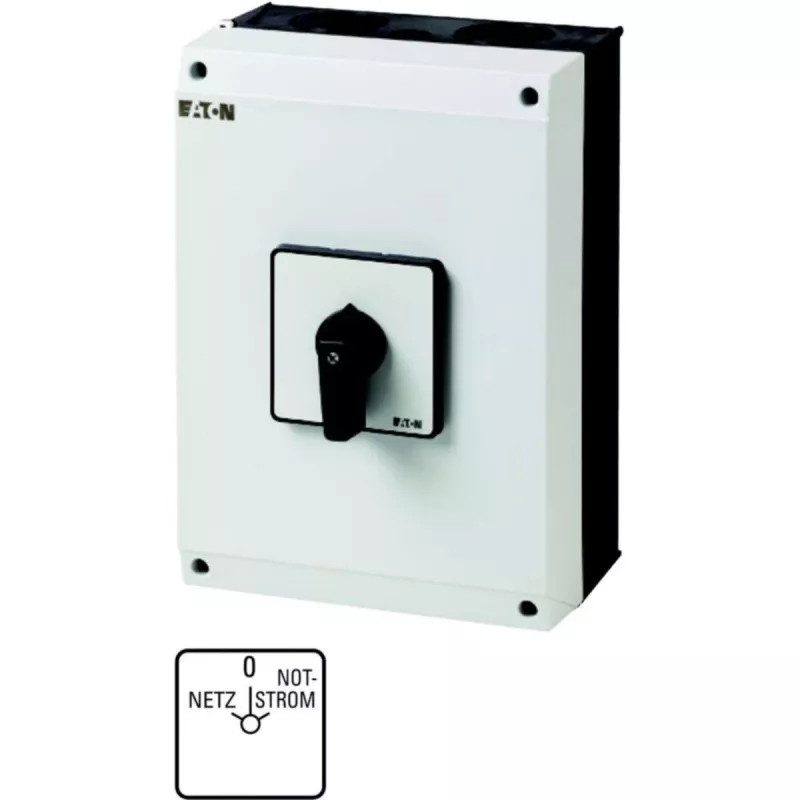 Eaton T5-4-8902/I5 4-polų pagrindinis jungiklis 63 A, juodas/baltas 207214