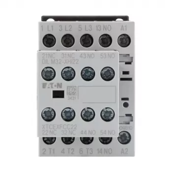 Eaton DILM9-32 jaudas kontaktors, 3 polu, 9 A, 230 V AC spole, 1 NO palīgkontakts, IP20 276795