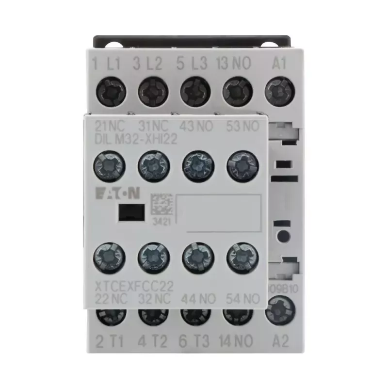 Eaton DILM9-32 jaudas kontaktors, 3 polu, 9 A, 230 V AC spole, 1 NO palīgkontakts, IP20 276795