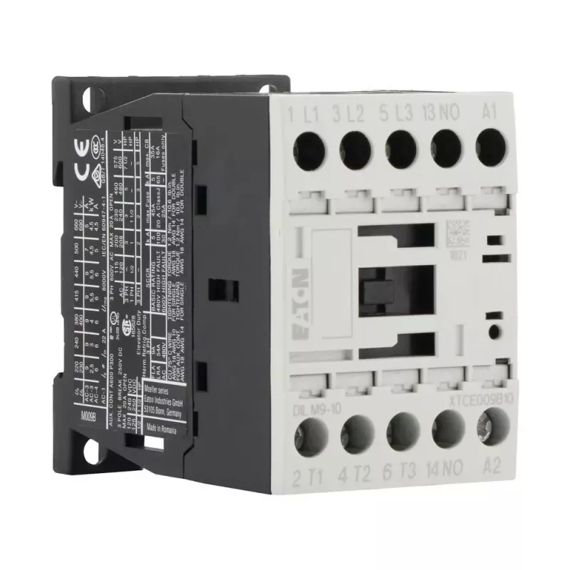 Eaton DILM9-10 230V 50/60Hz jaudas kontaktors, 3 polu, 9A, 1NO, IP20 276698
