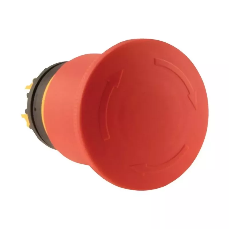 Eaton M22-PVT45P avārijas apturēšanas poga, sēņveida galva, 45 mm, sarkans, dzeltens gredzens, ar izvilkšanu, 121462
