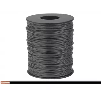 Donau Elektronik 114-11-100 daudzstiepļu vads 2 x 0,08 mm² melns 100 m