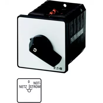 Eaton T5B-4-8902/E 4-poligu rotējošais vadības slēdzis, 32 A, 690 V AC, melns/balts 207430