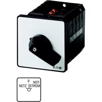 Eaton T5B-4-8902/E 4-poligu rotējošais vadības slēdzis, 32 A, 690 V AC, melns/balts 207430