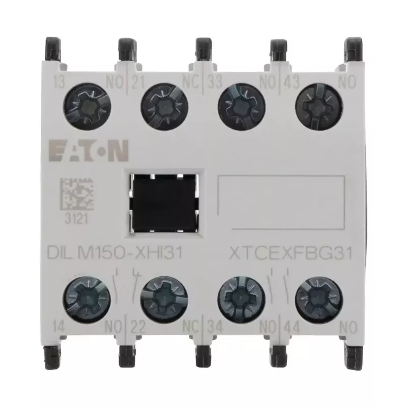 Eaton DILM150-XHI31 papildu kontaktu bloks, 3NO+1NC, priekšējā montāža, skrūvju spailes 277949