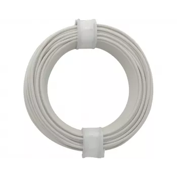 Donau Elektronik 118-5 savīta vads 1 x 0,14 mm² balts 10 m