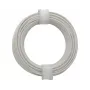 Donau Elektronik 118-5 savīta vads 1 x 0,14 mm² balts 10 m