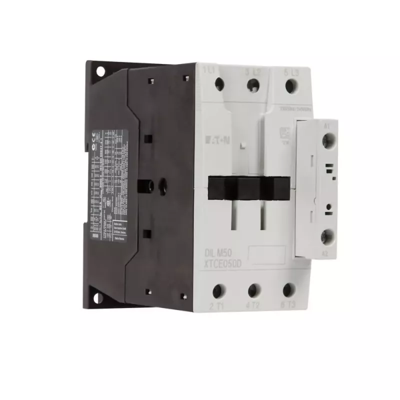 Eaton DILM50 jaudas kontaktors, 3 polu, 50 A AC-3, 230 V AC spole, IP00, balts 277830