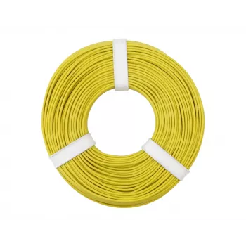 Donau Elektronik 125-053 savīta montāžas stieple 0,25 mm² dzeltena 50 m