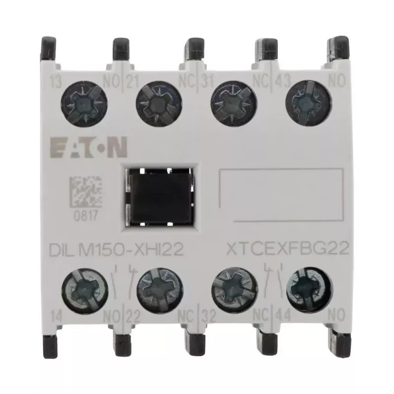 Eaton DILM150-XHI22 palīgkontaaktu bloks, 2NO+2NC, priekšējā montāža, skrūvju spailes 277950